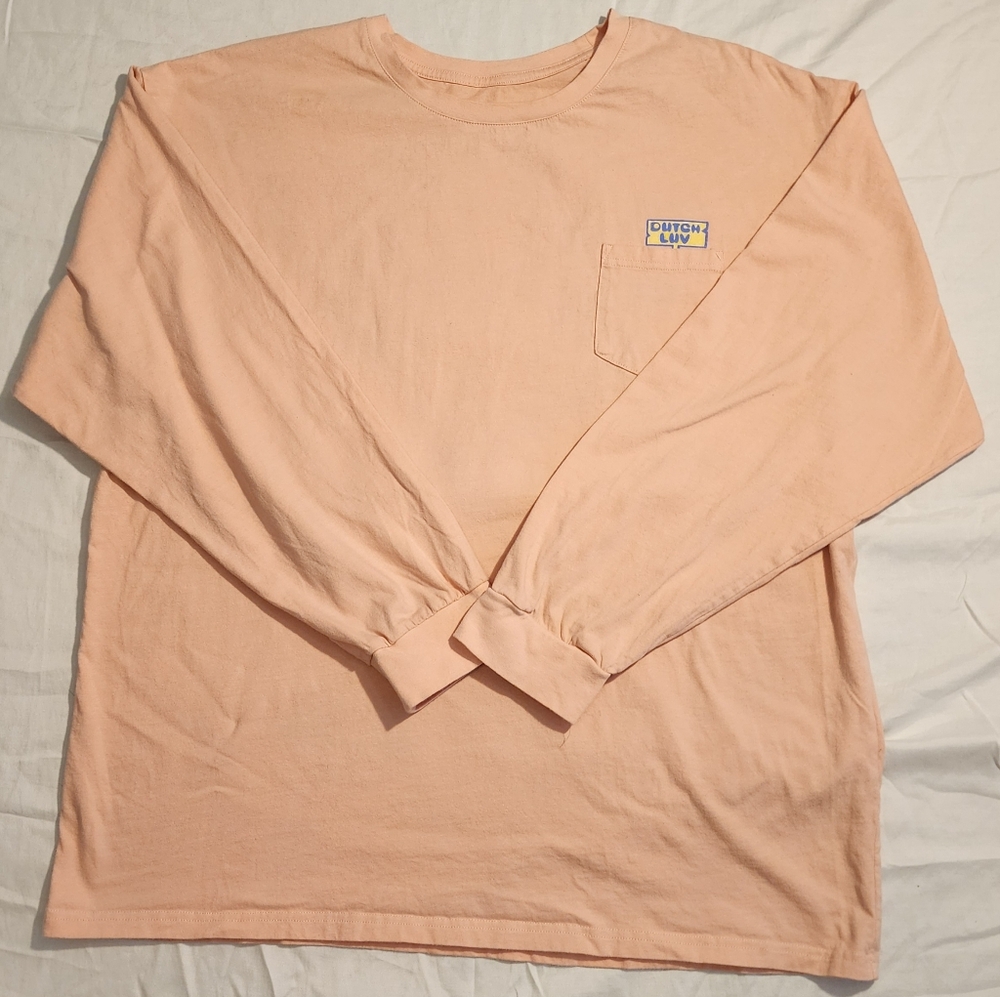 Pink 3XL Dutch Luv long sleeve graphic tee